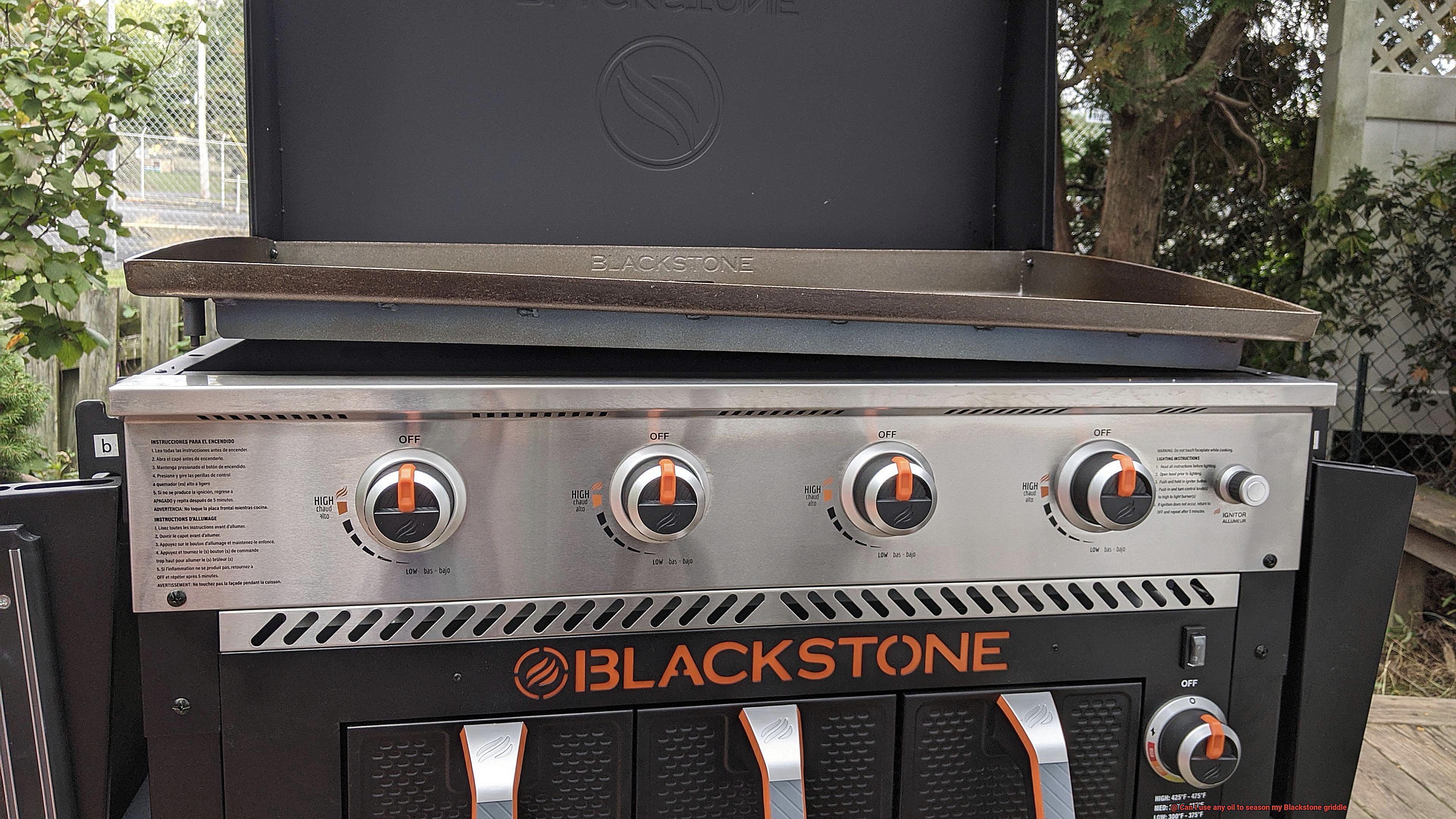 Can I use any oil to season my Blackstone griddle-2