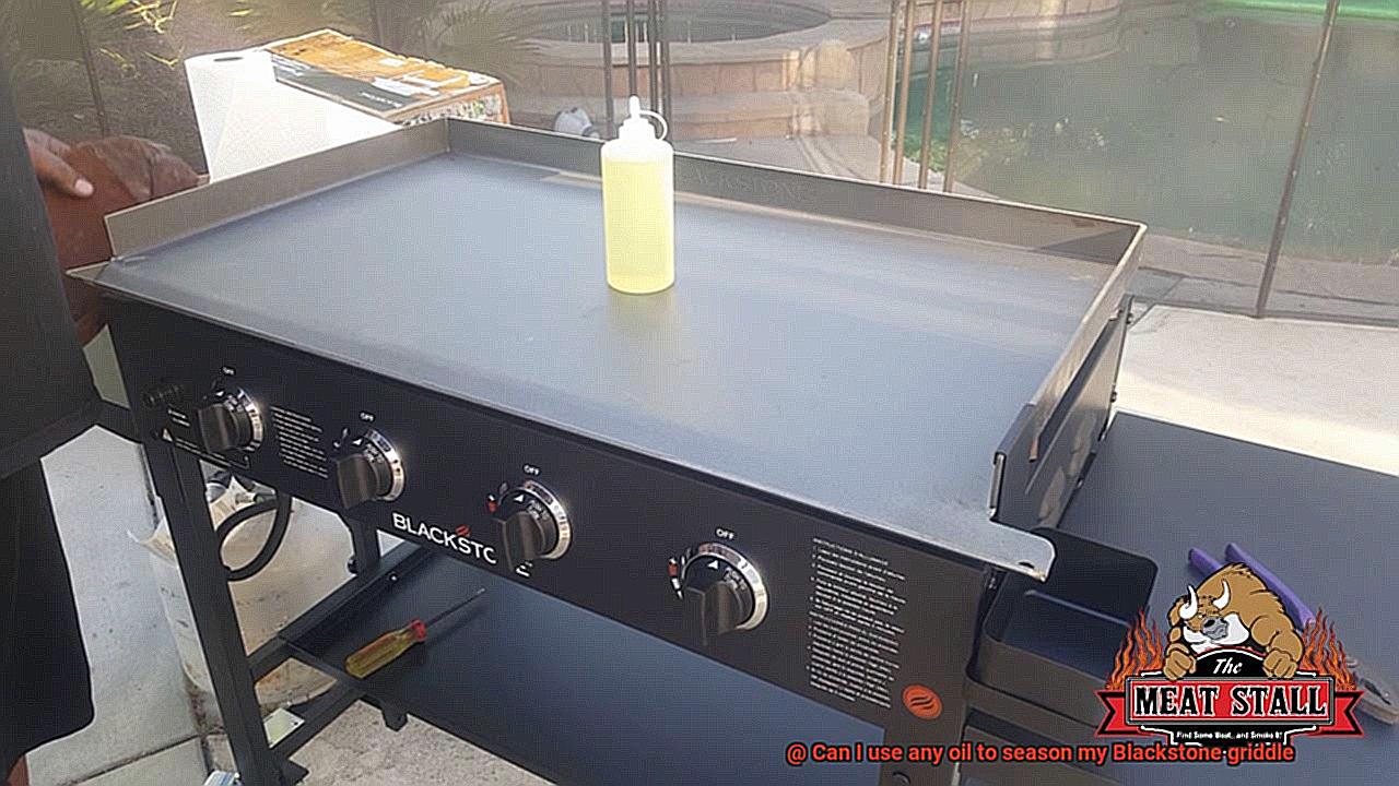 Can I use any oil to season my Blackstone griddle-3