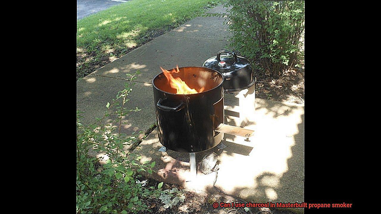 Can I use charcoal in Masterbuilt propane smoker-5