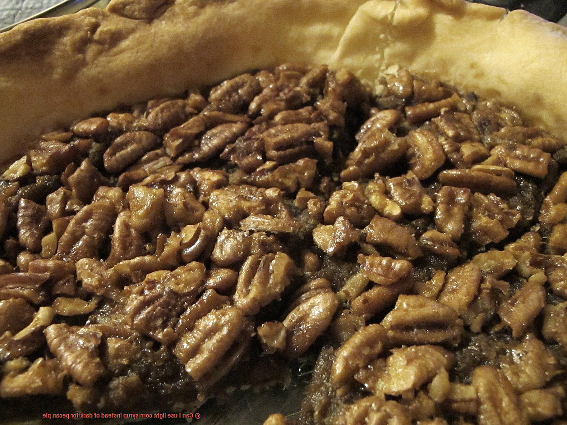 Can I use light corn syrup instead of dark for pecan pie-2