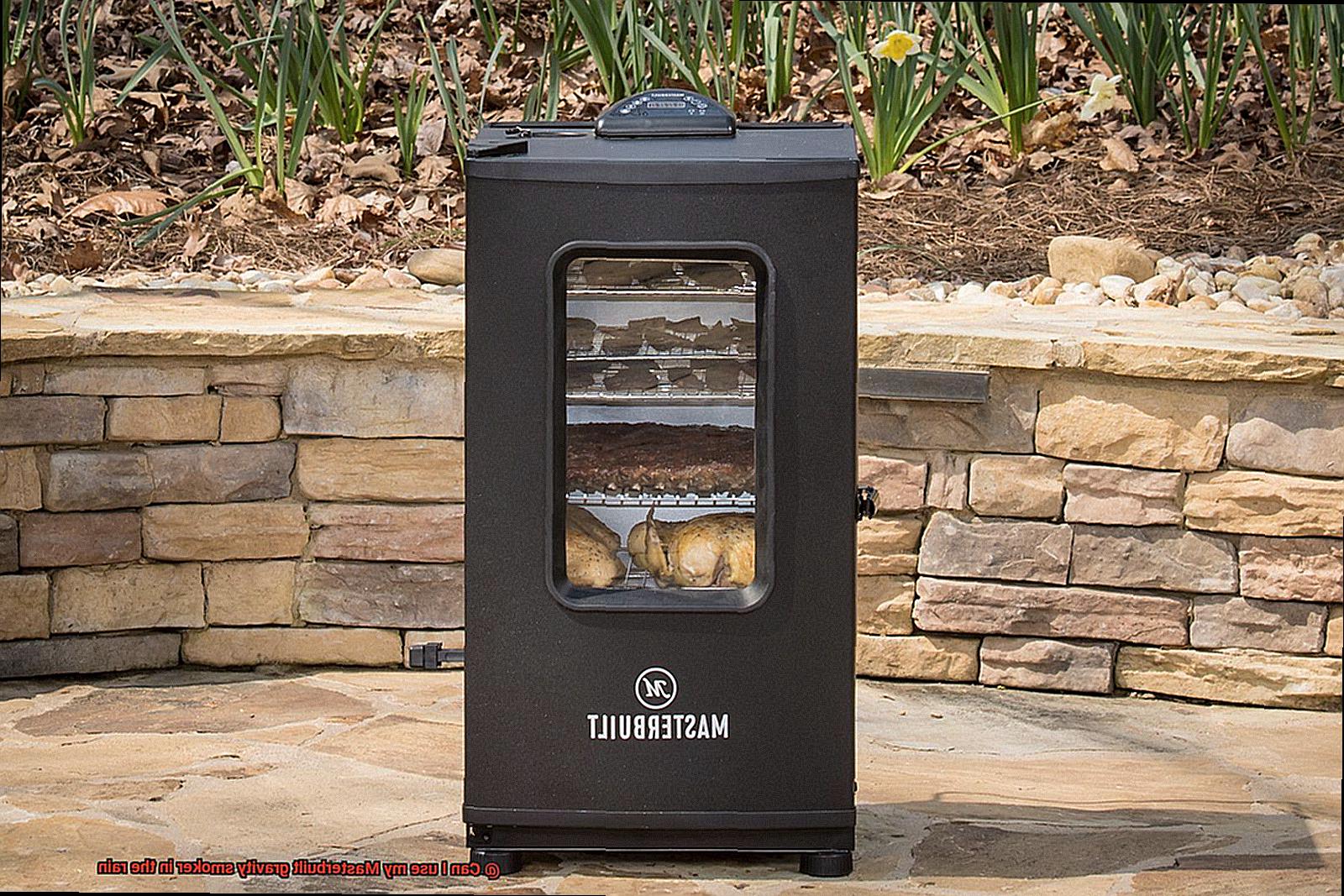 Can I use my Masterbuilt gravity smoker in the rain-8