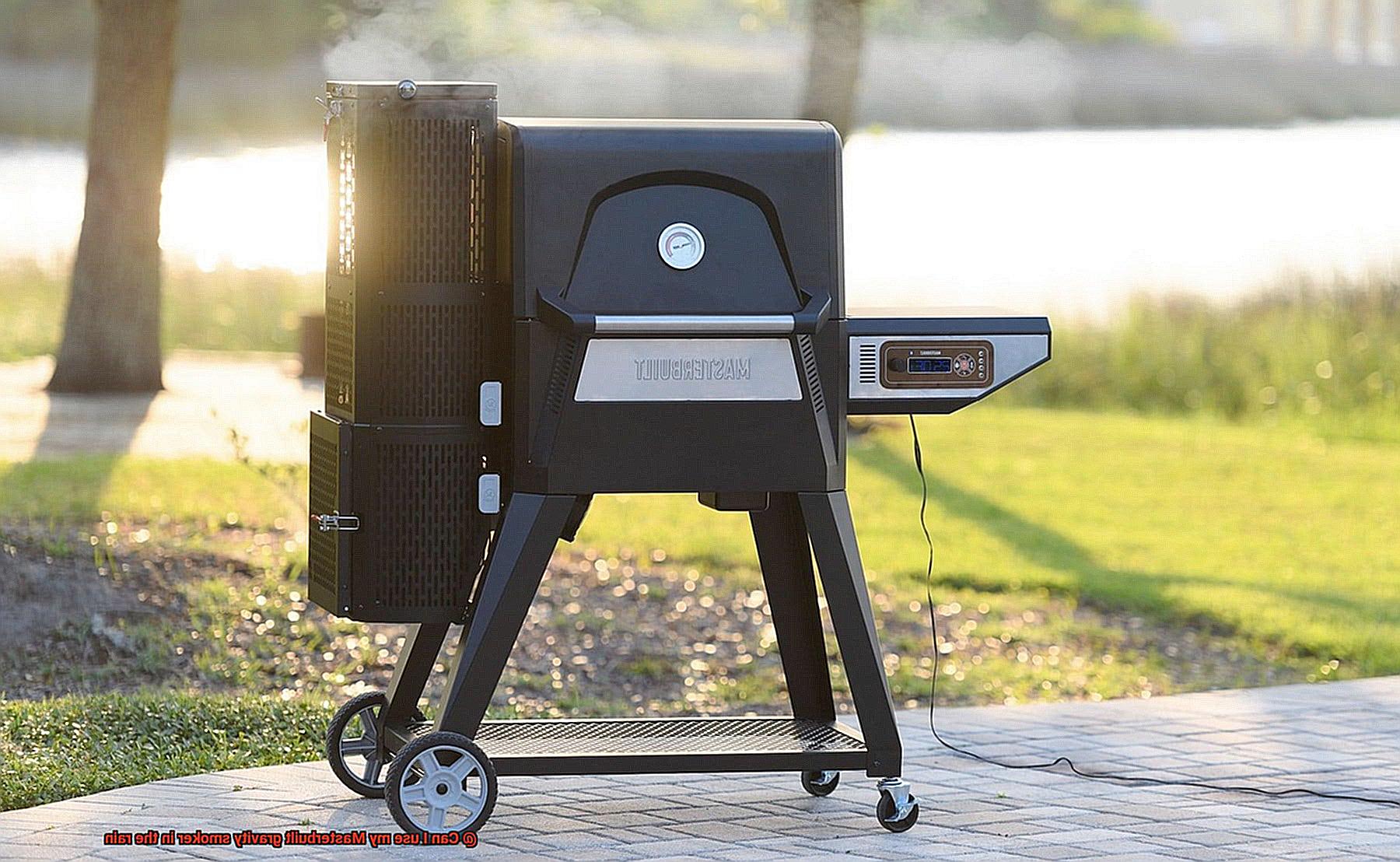 Can I use my Masterbuilt gravity smoker in the rain-2