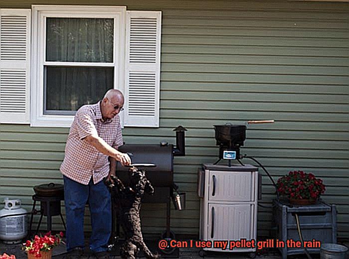 Can I use my pellet grill in the rain -5