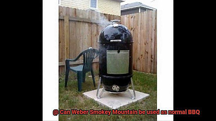 Can Weber Smokey Mountain be used as normal BBQ-3
