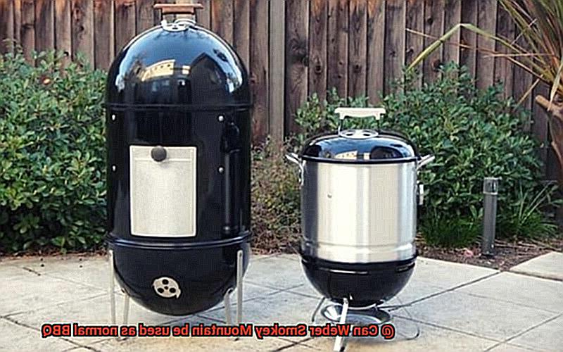Can Weber Smokey Mountain be used as normal BBQ-5
