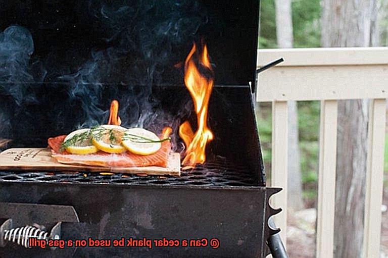 Can a cedar plank be used on a gas grill-8