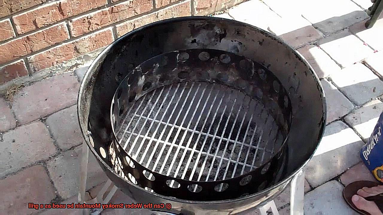 Can the Weber Smokey Mountain be used as a grill-3
