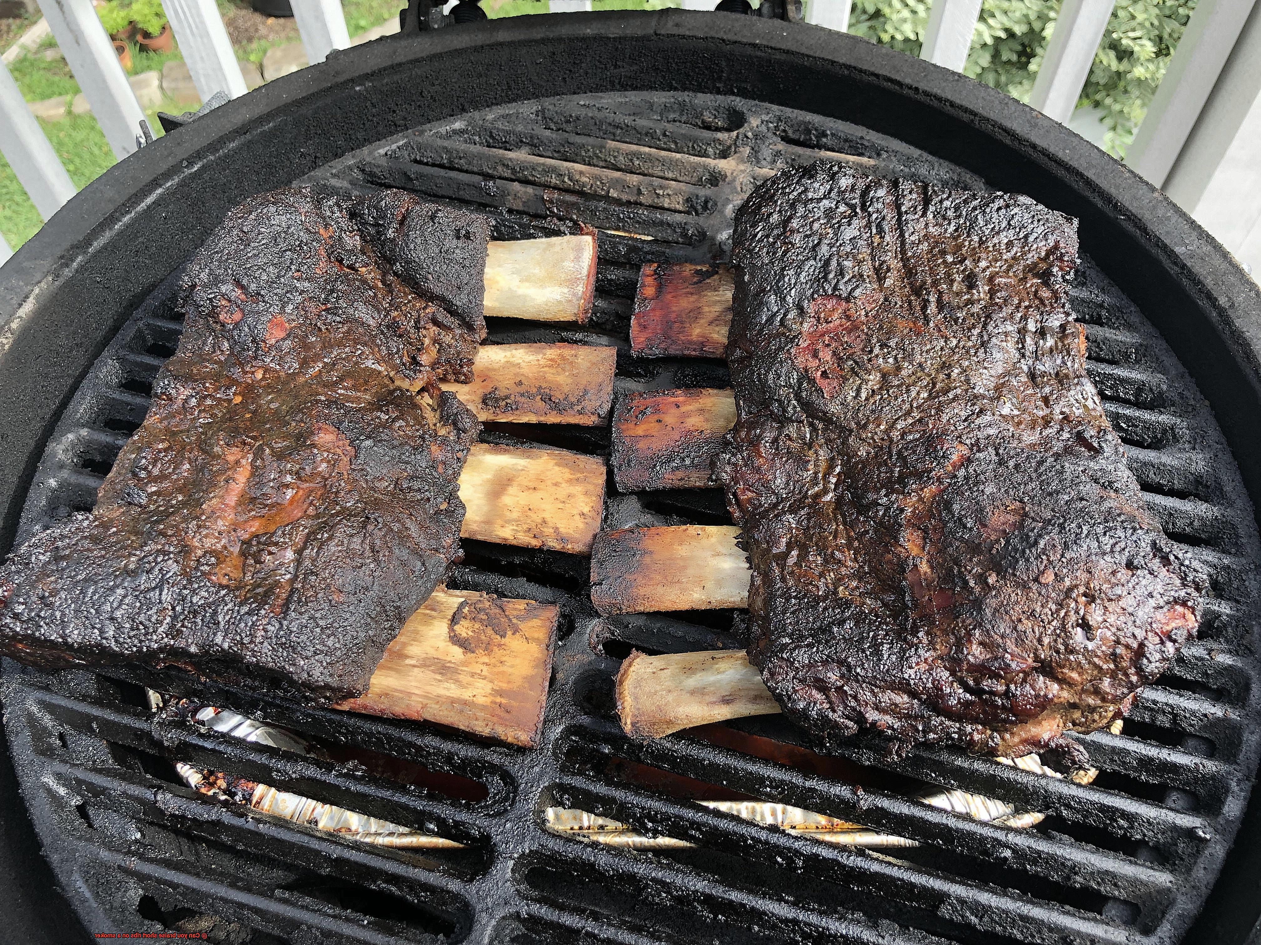 Can you braise short ribs on a smoker-3