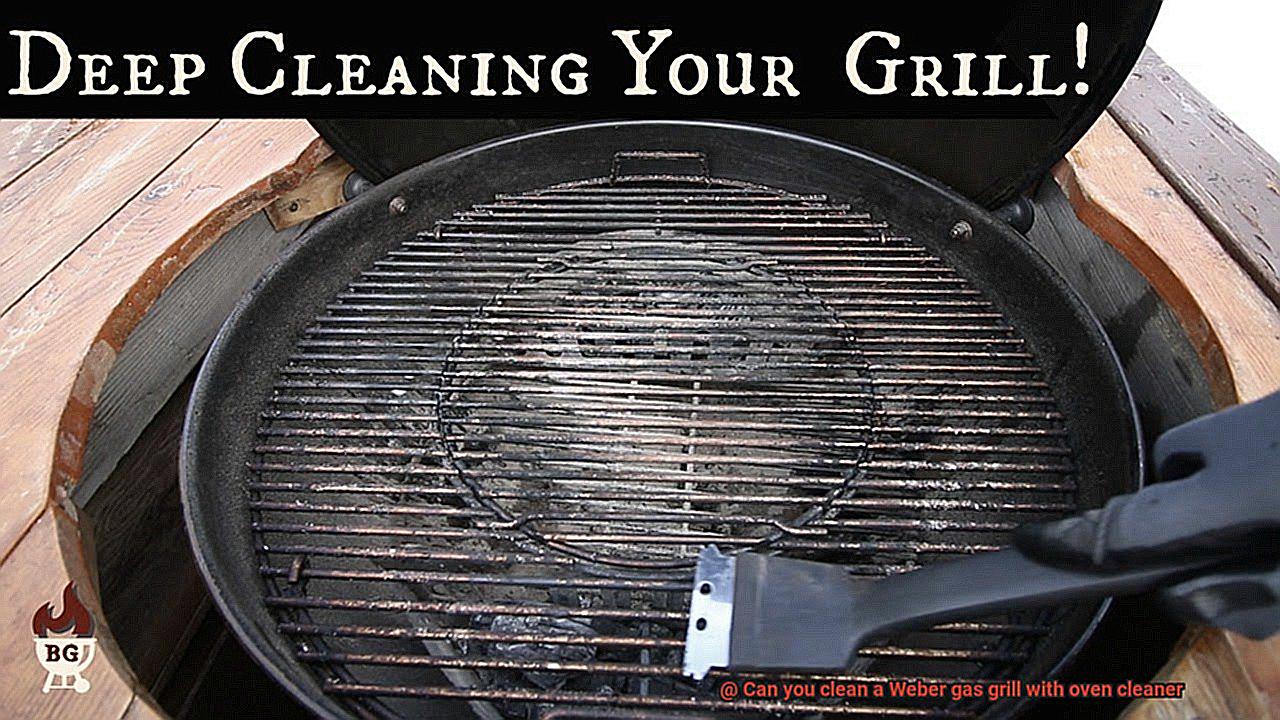 Can you clean a Weber gas grill with oven cleaner-4