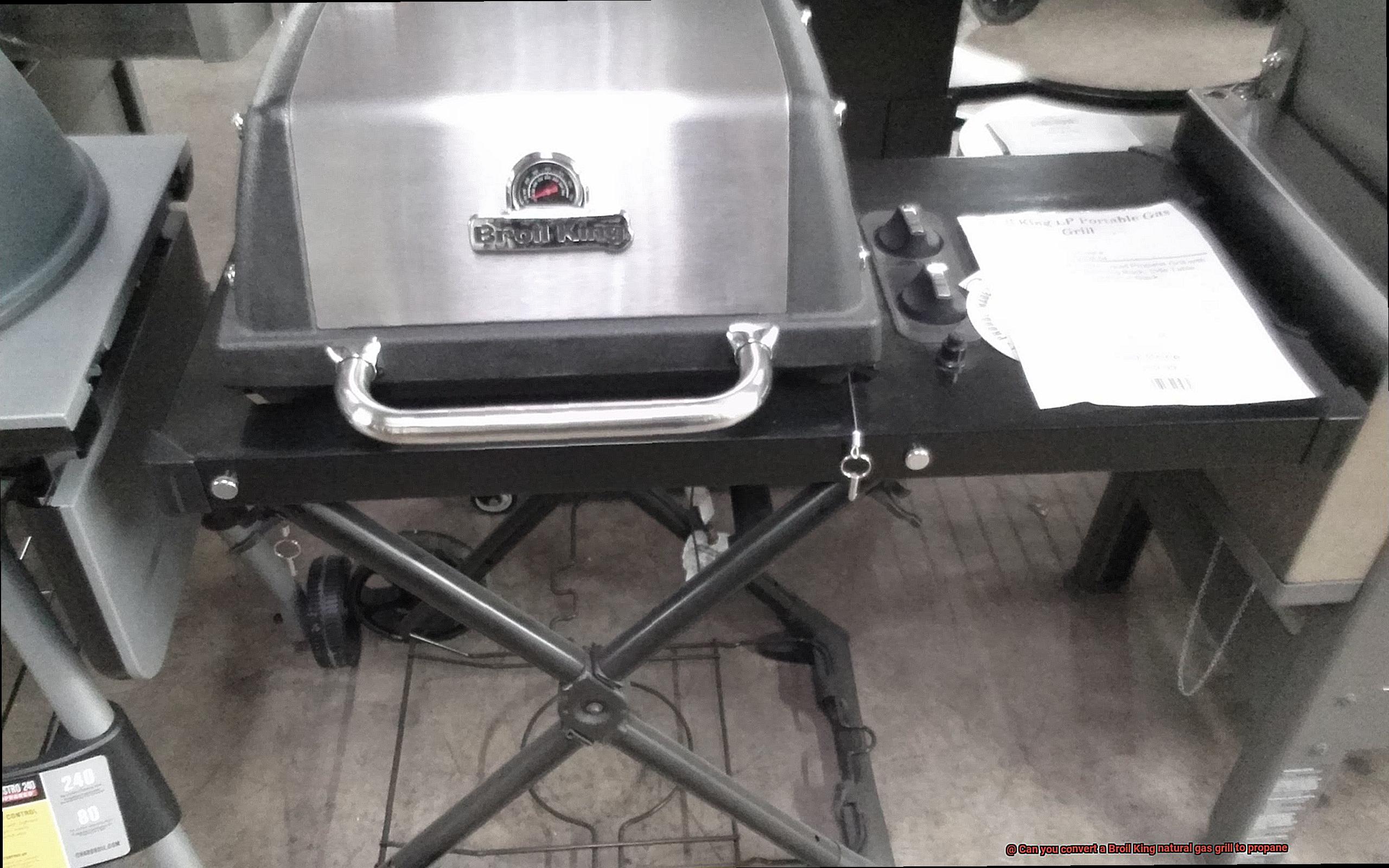 Can you convert a Broil King natural gas grill to propane-2