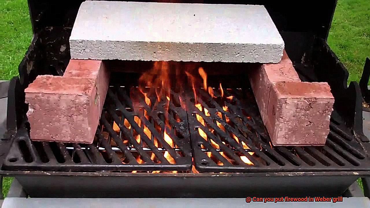 Can you put firewood in Weber grill-5