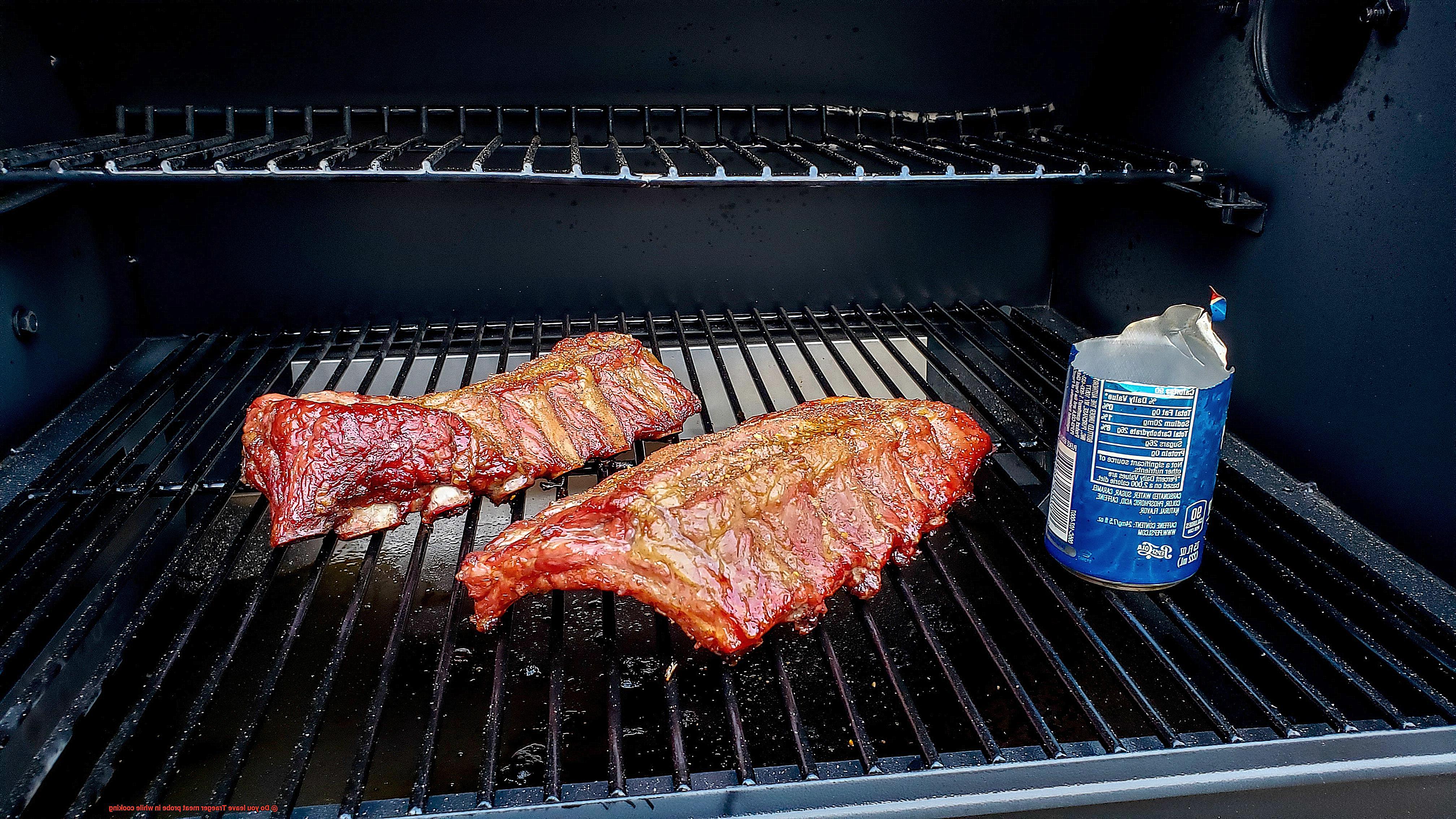 Do you leave Traeger meat probe in while cooking-2