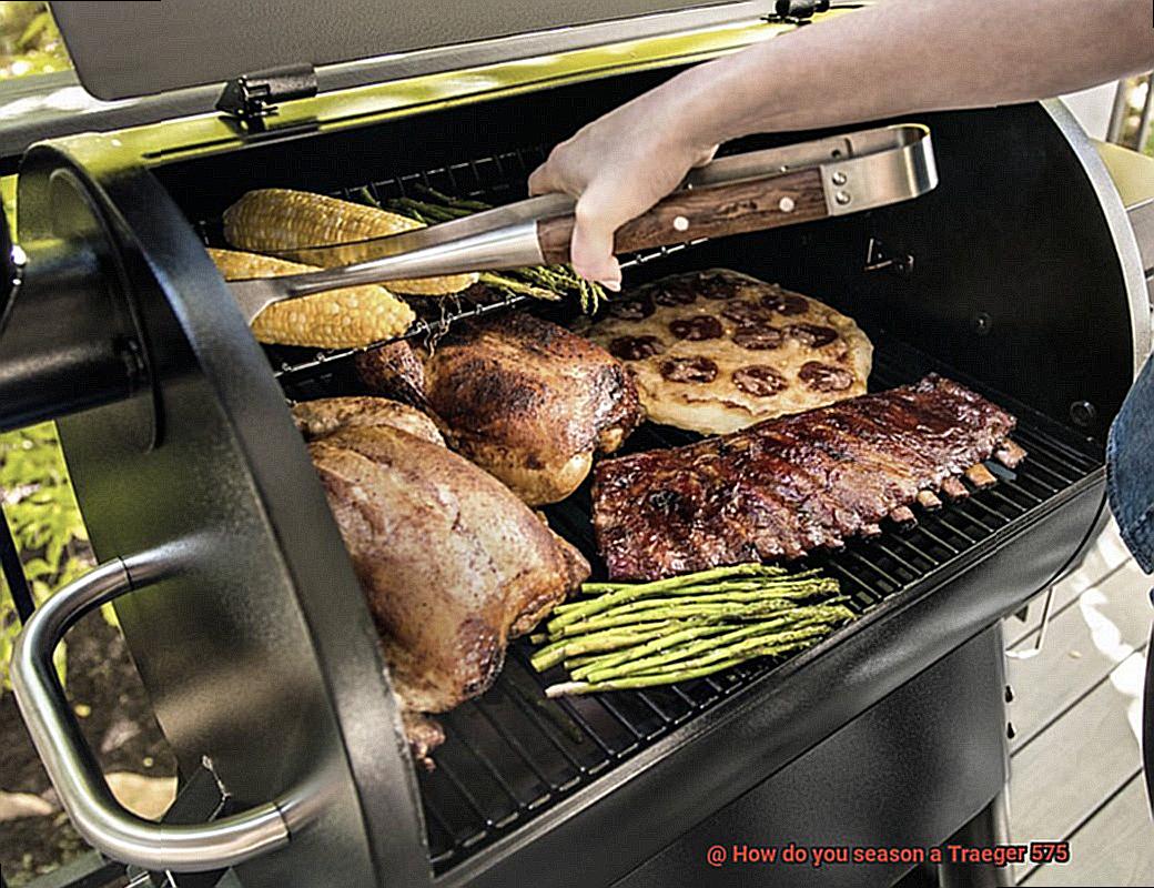 How do you season a Traeger 575-4