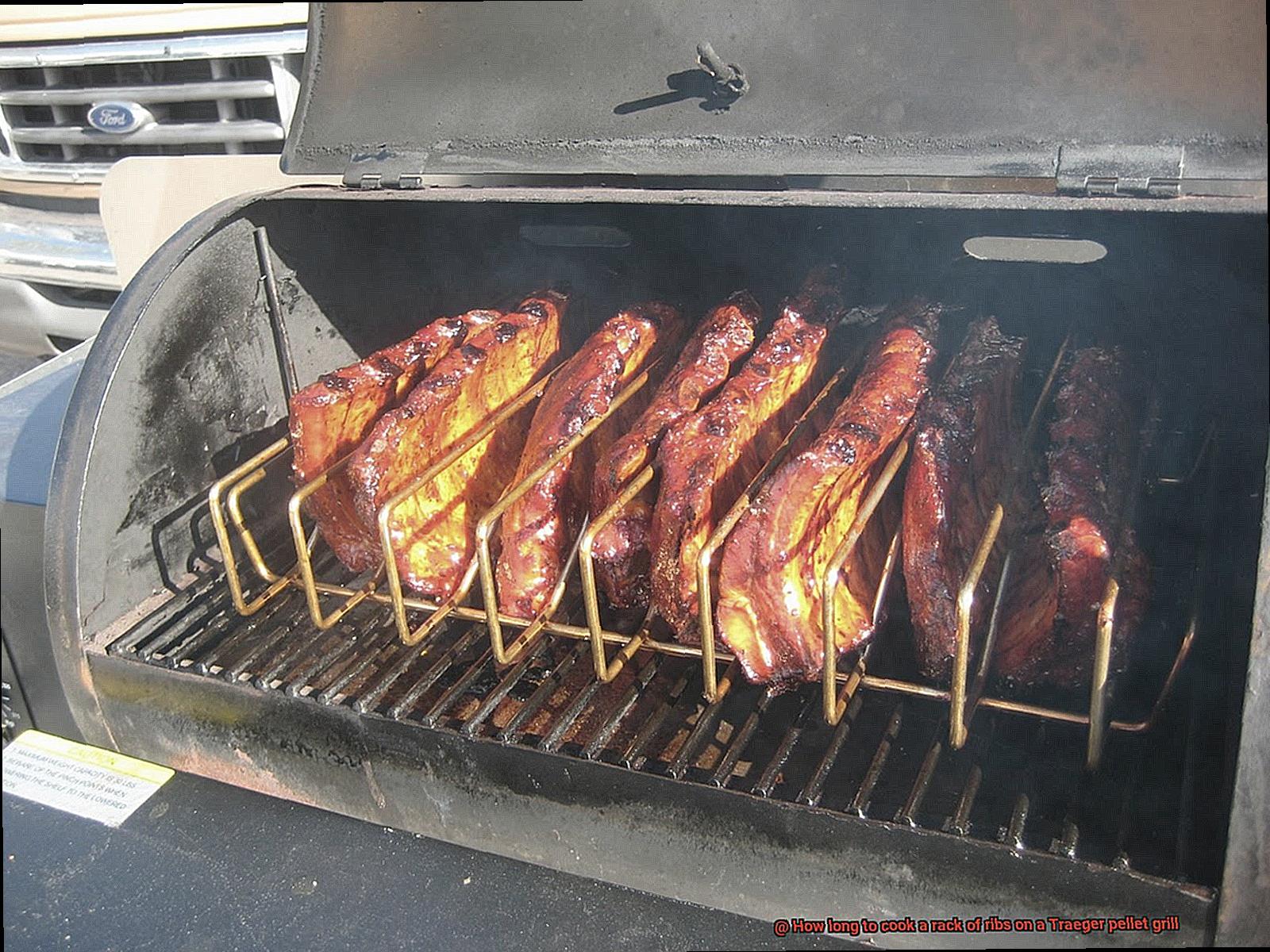 How long to cook a rack of ribs on a Traeger pellet grill-3