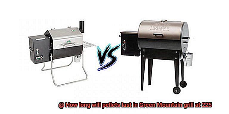 How long will pellets last in Green Mountain grill at 225-6