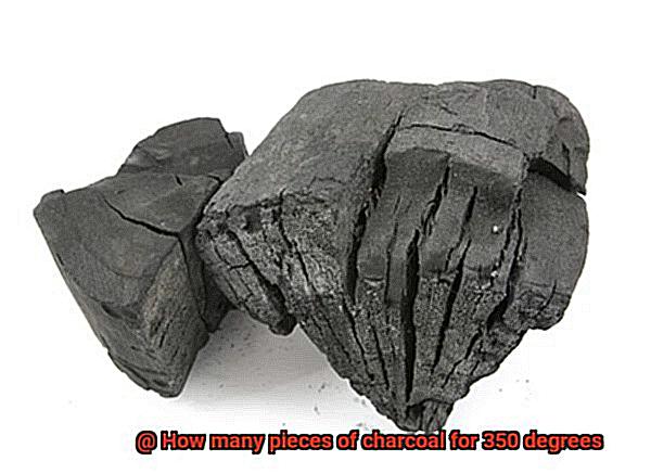 How many pieces of charcoal for 350 degrees-4