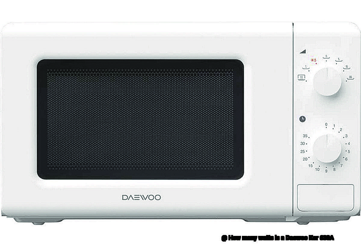 How many watts is a Daewoo Kor 630A-2