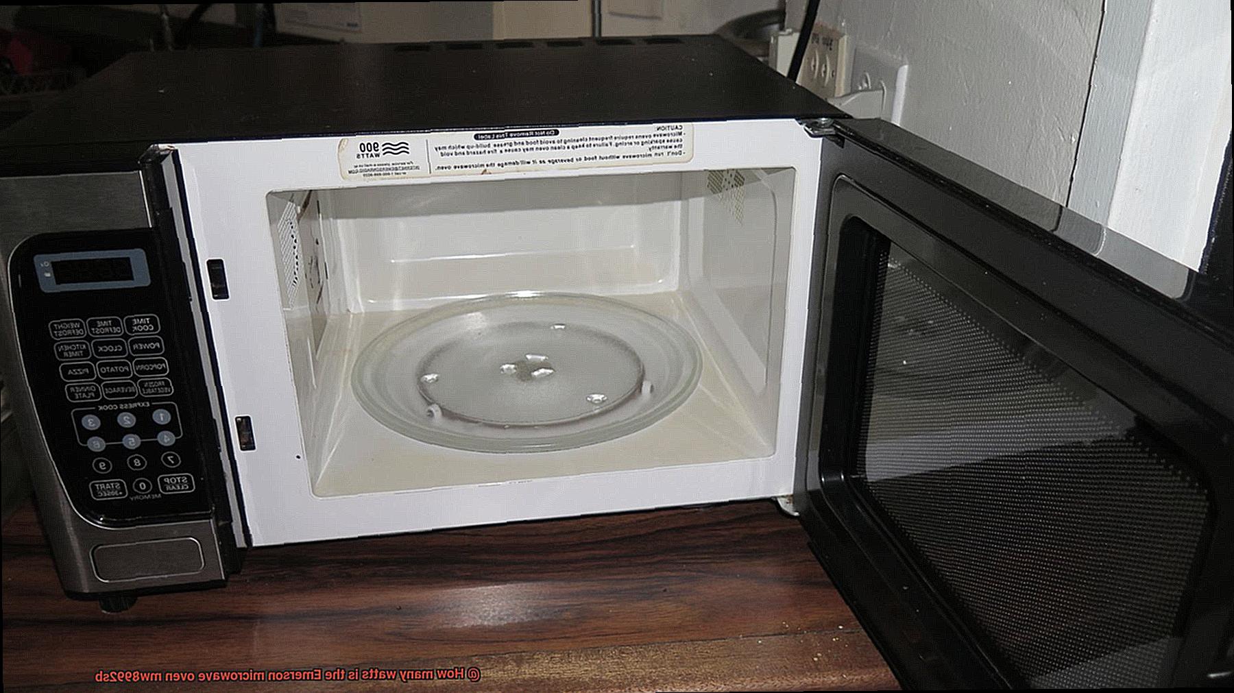 How many watts is the Emerson microwave oven mw8992sb-3