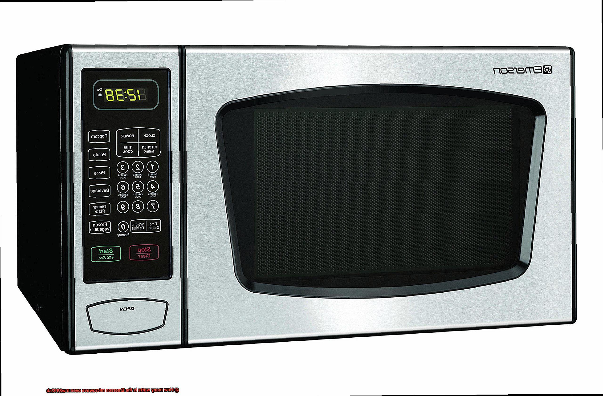 How many watts is the Emerson microwave oven mw8992sb-2