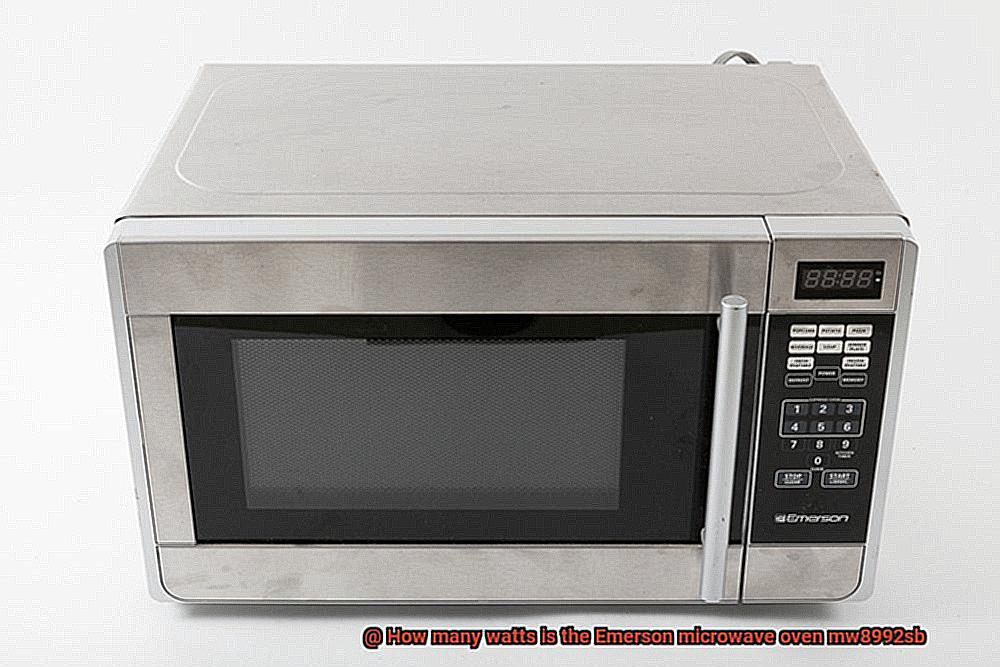 How many watts is the Emerson microwave oven mw8992sb-5