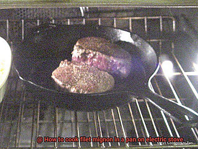 How to cook filet mignon in a pan on electric stove-6