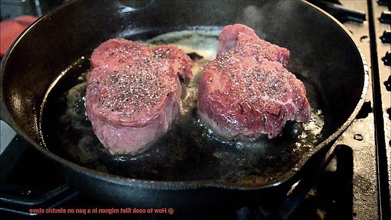 How to cook filet mignon in a pan on electric stove-7