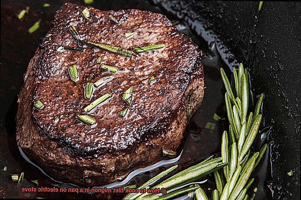 How to cook filet mignon in a pan on electric stove-3