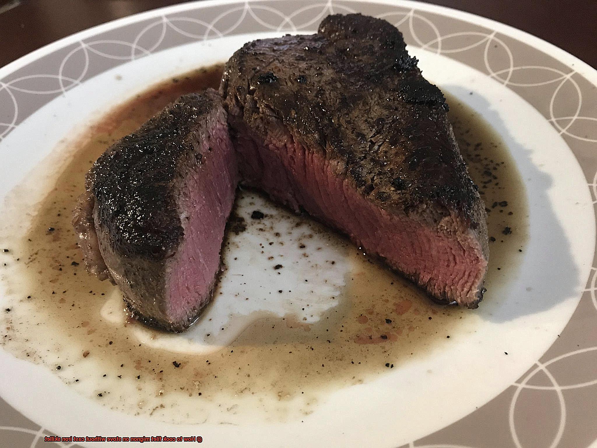 How to cook filet mignon on stove without cast iron skillet-2