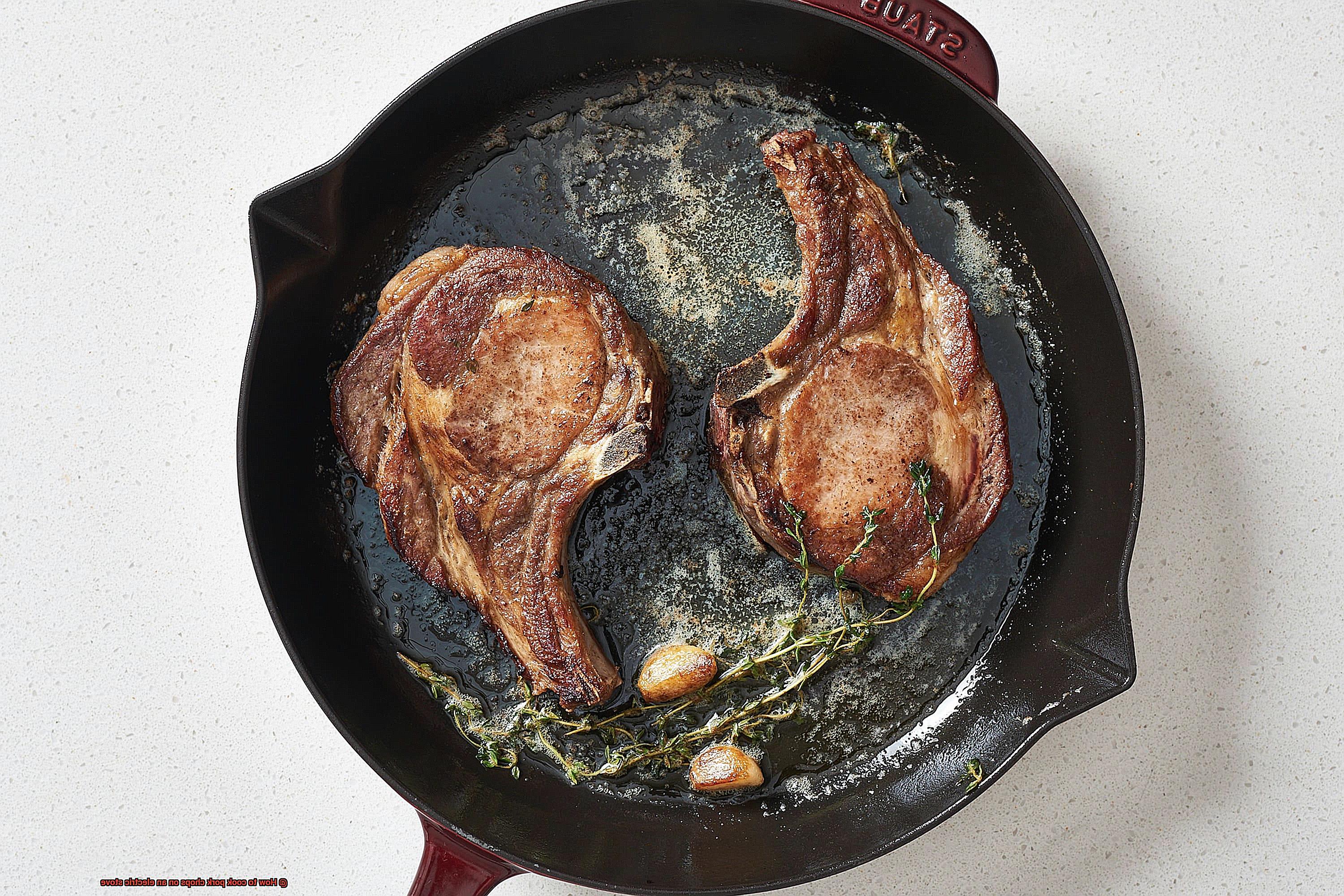 How to cook pork chops on an electric stove-5