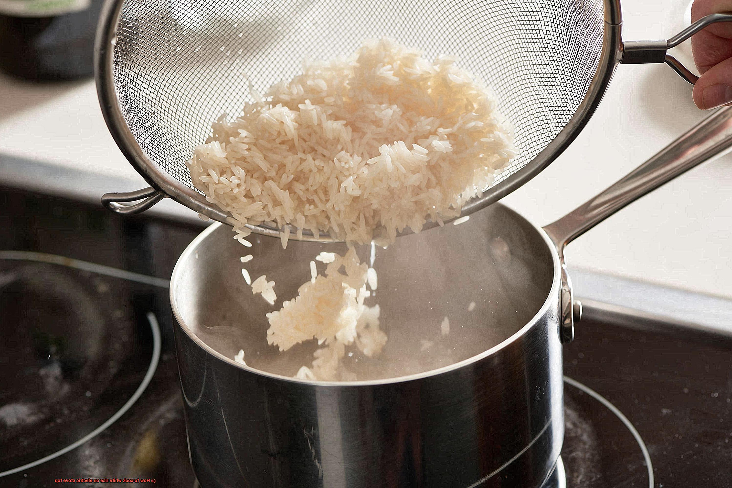 How to cook white rice on electric stove top-3