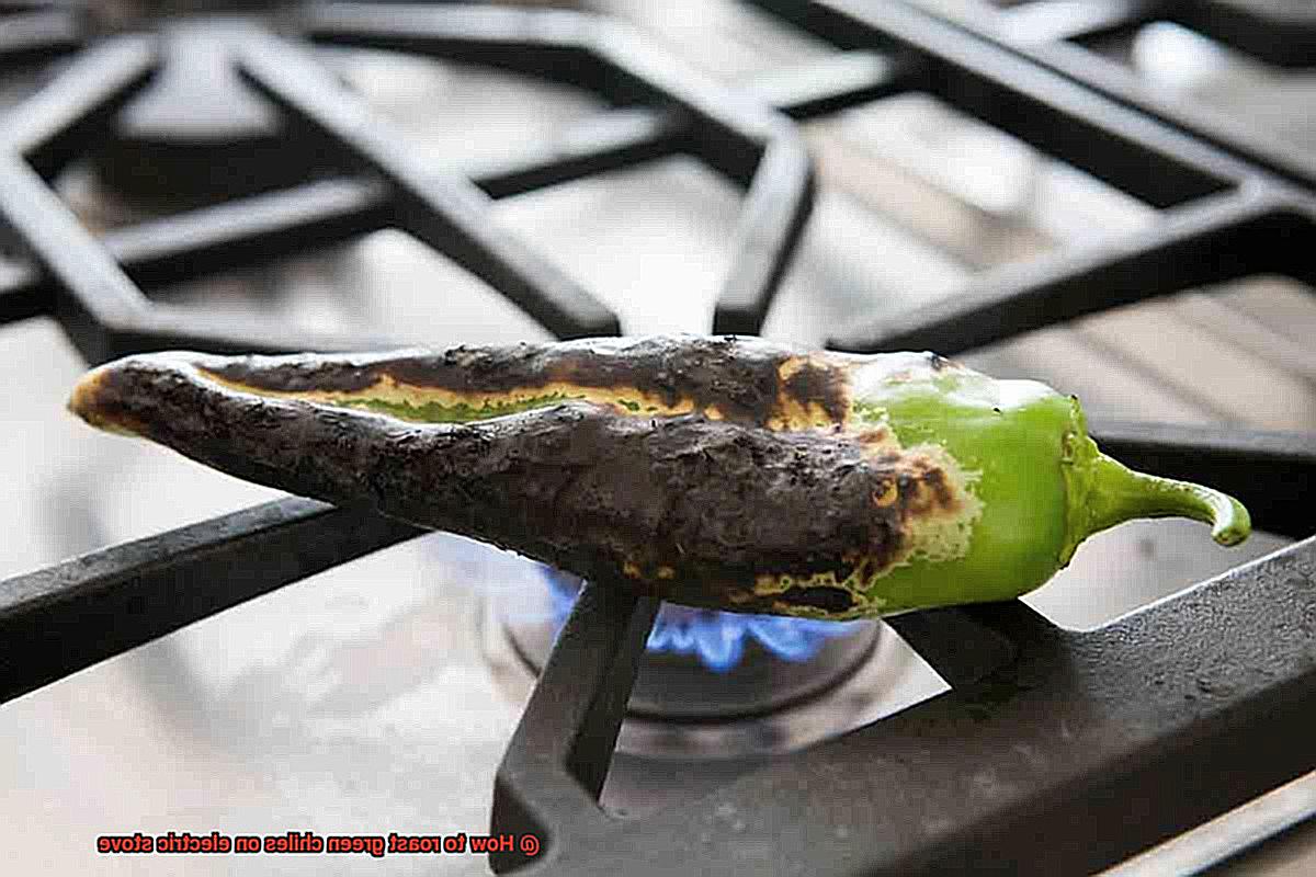 How to roast green chiles on electric stove-2