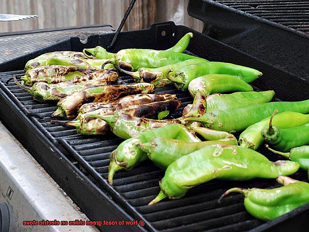 How to roast green chiles on electric stove-6