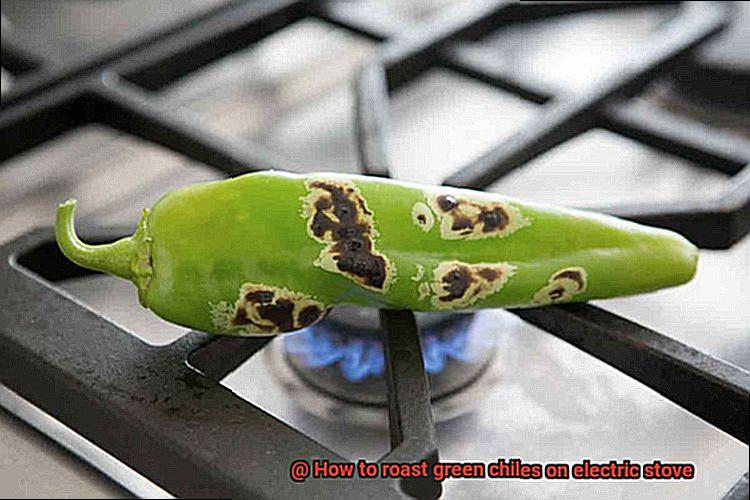 How to roast green chiles on electric stove-4
