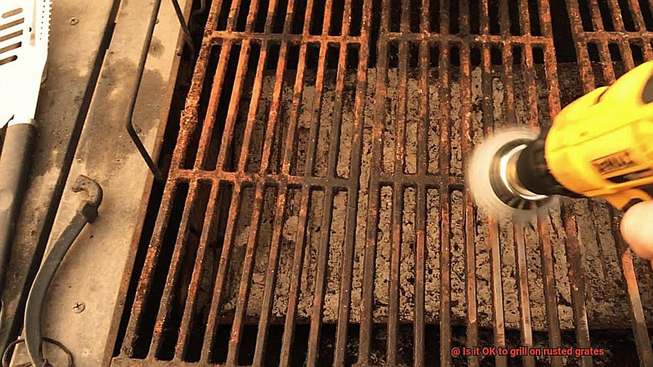 Is it OK to grill on rusted grates-5