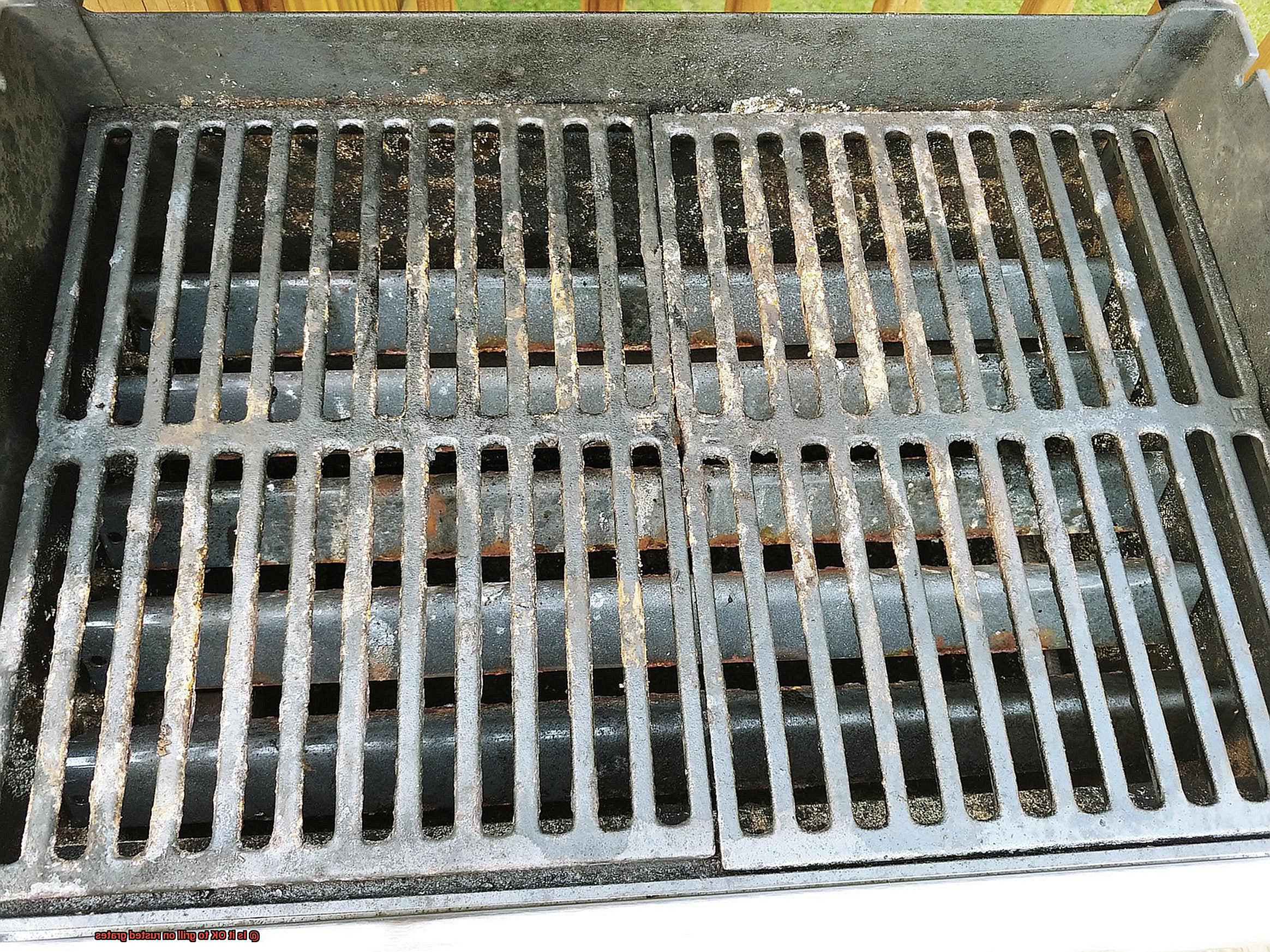 Is it OK to grill on rusted grates-7