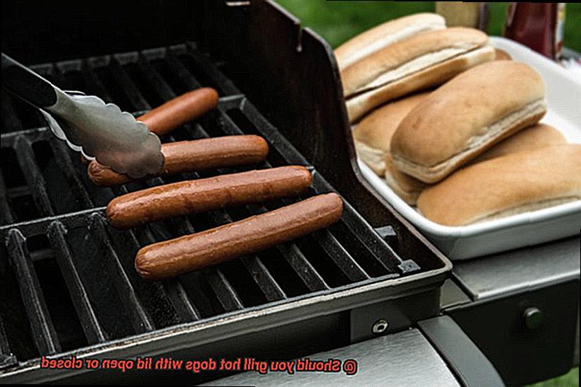 Should you grill hot dogs with lid open or closed-7