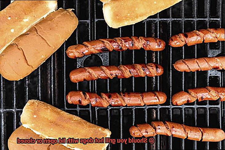 Should you grill hot dogs with lid open or closed-6