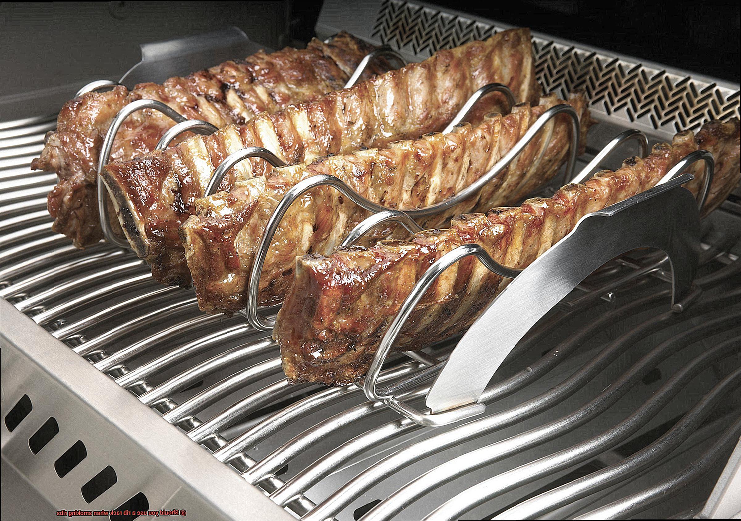 Should you use a rib rack when smoking ribs-4