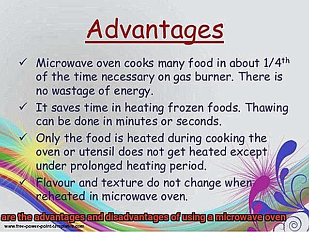 What are the advantages and disadvantages of using a microwave oven-4