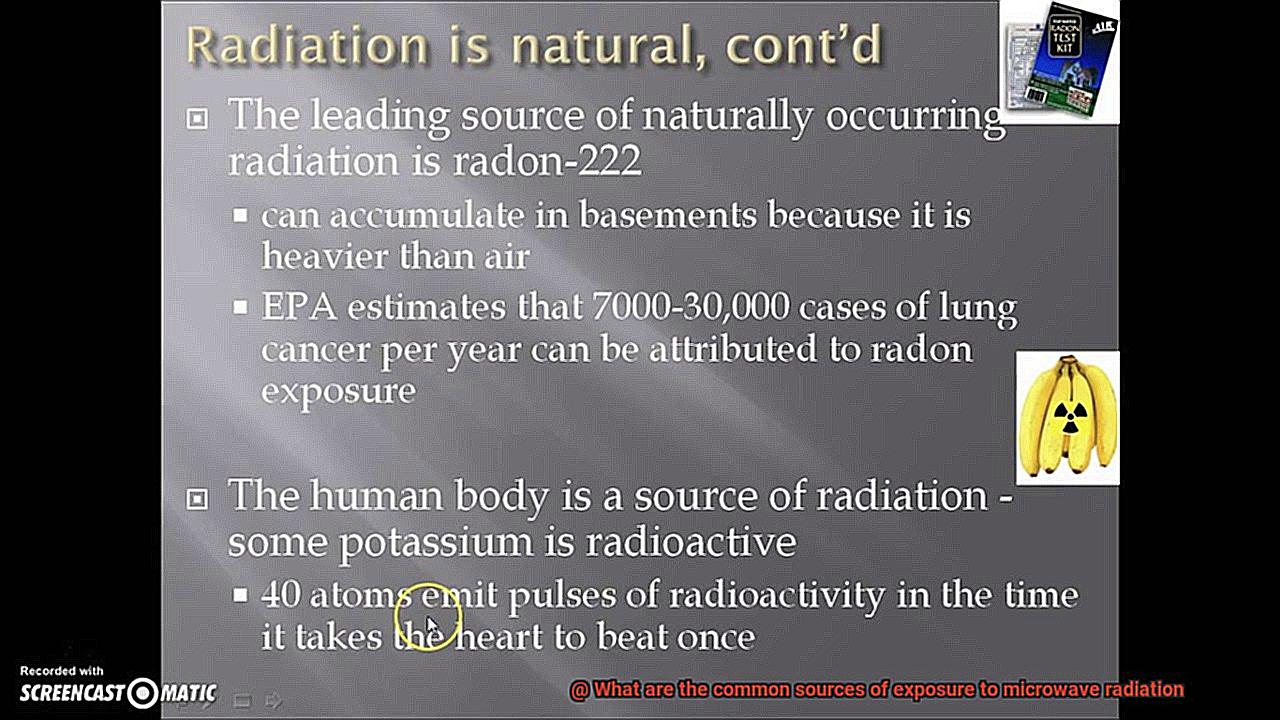 What are the common sources of exposure to microwave radiation-9