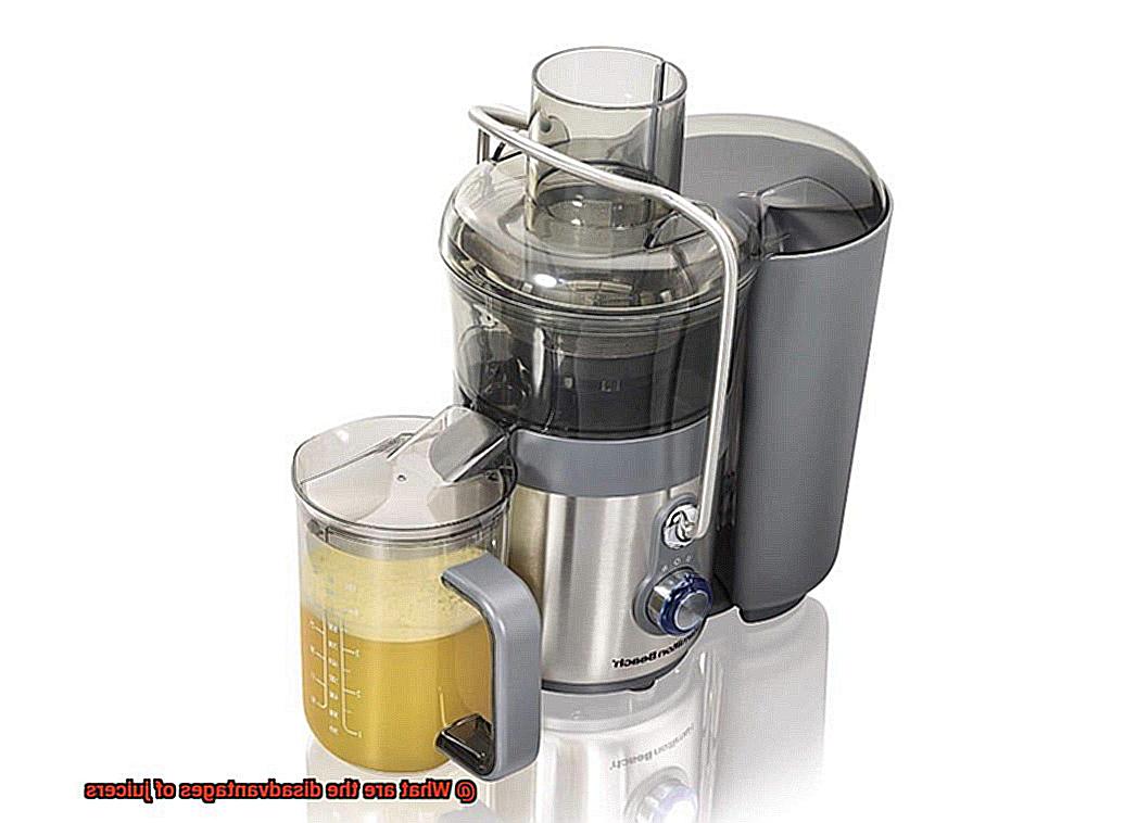 What are the disadvantages of juicers-5