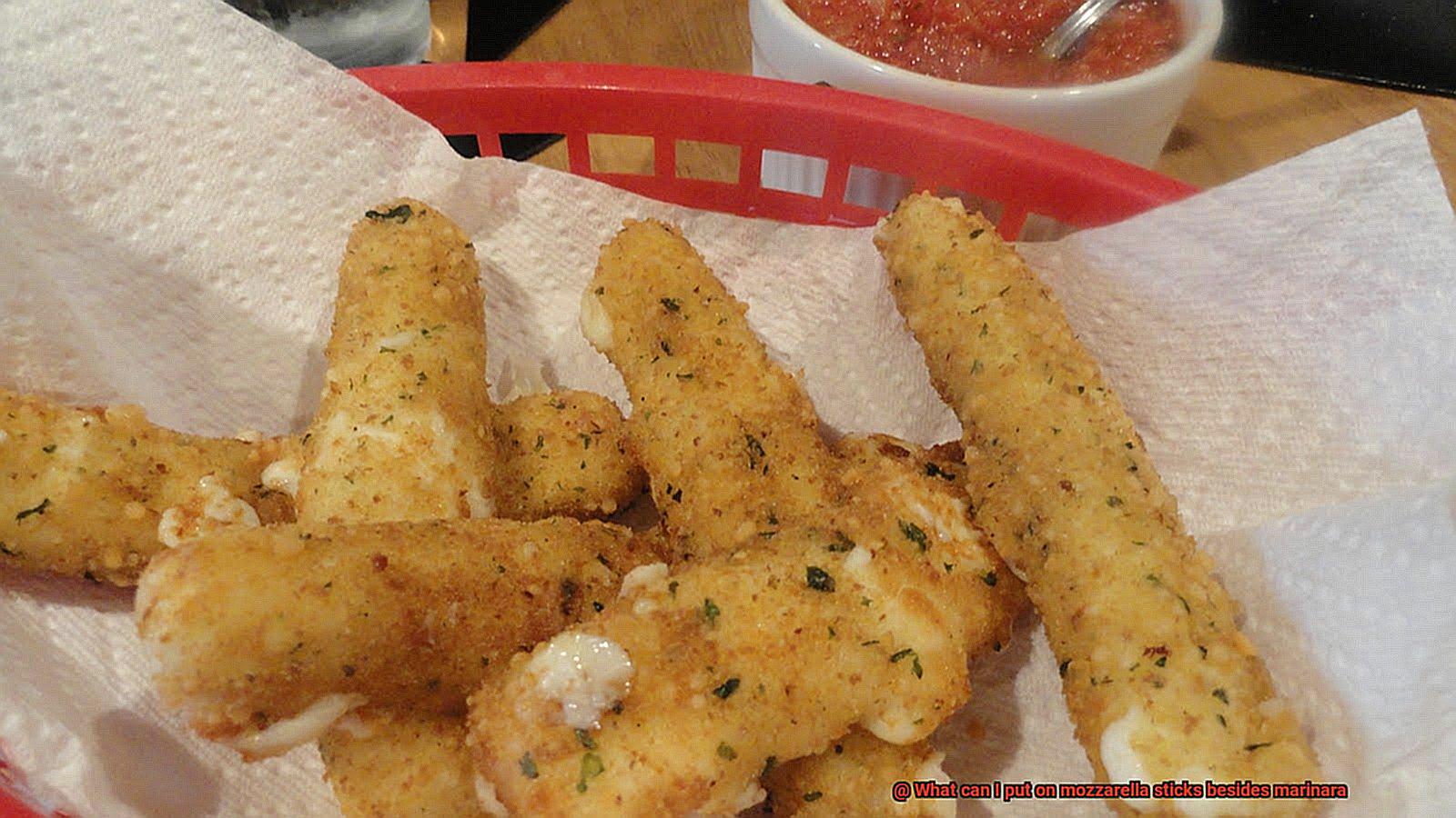 What can I put on mozzarella sticks besides marinara-2