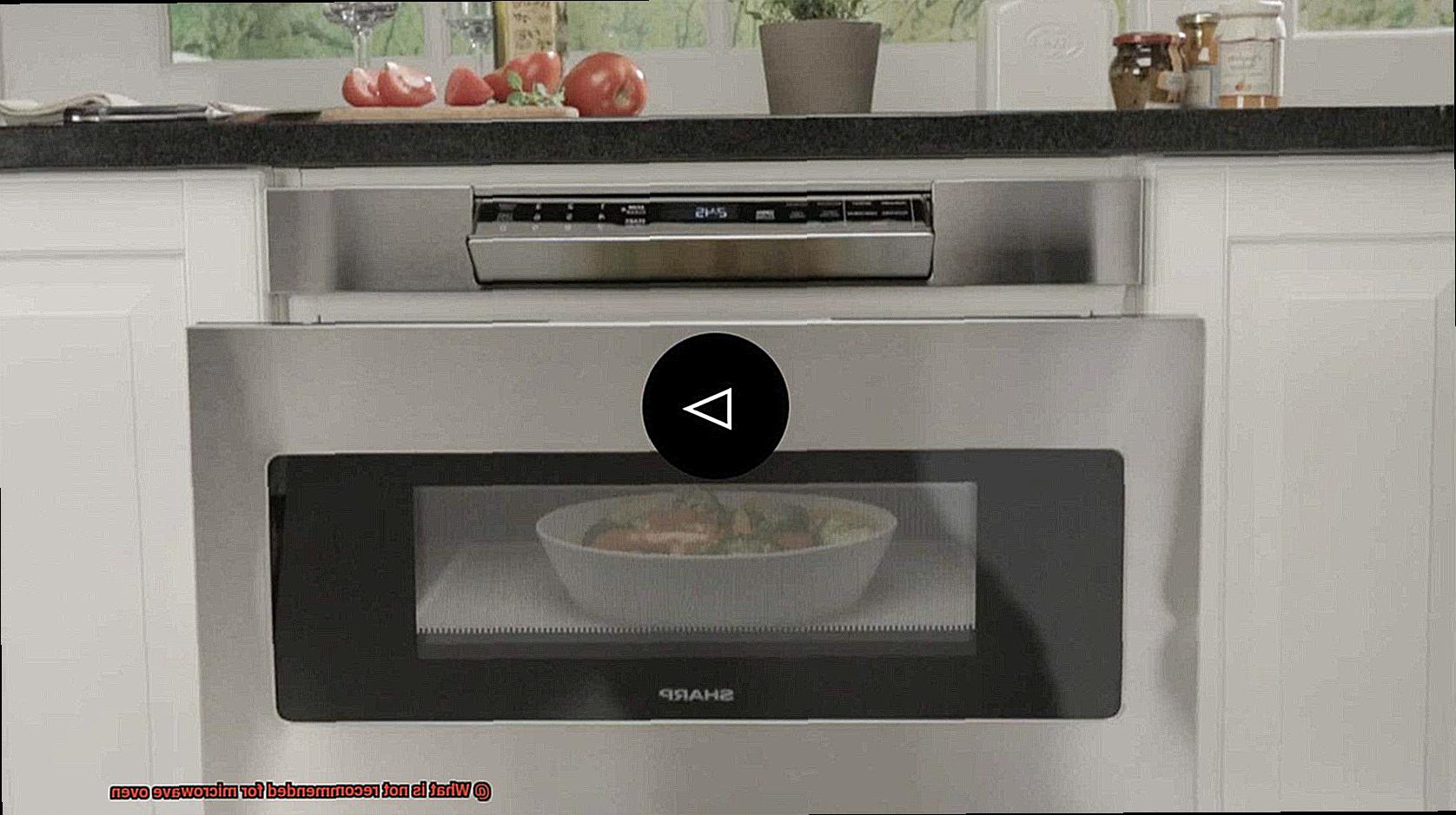 What is not recommended for microwave oven-3