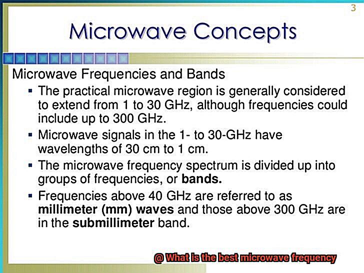 What is the best microwave frequency-4