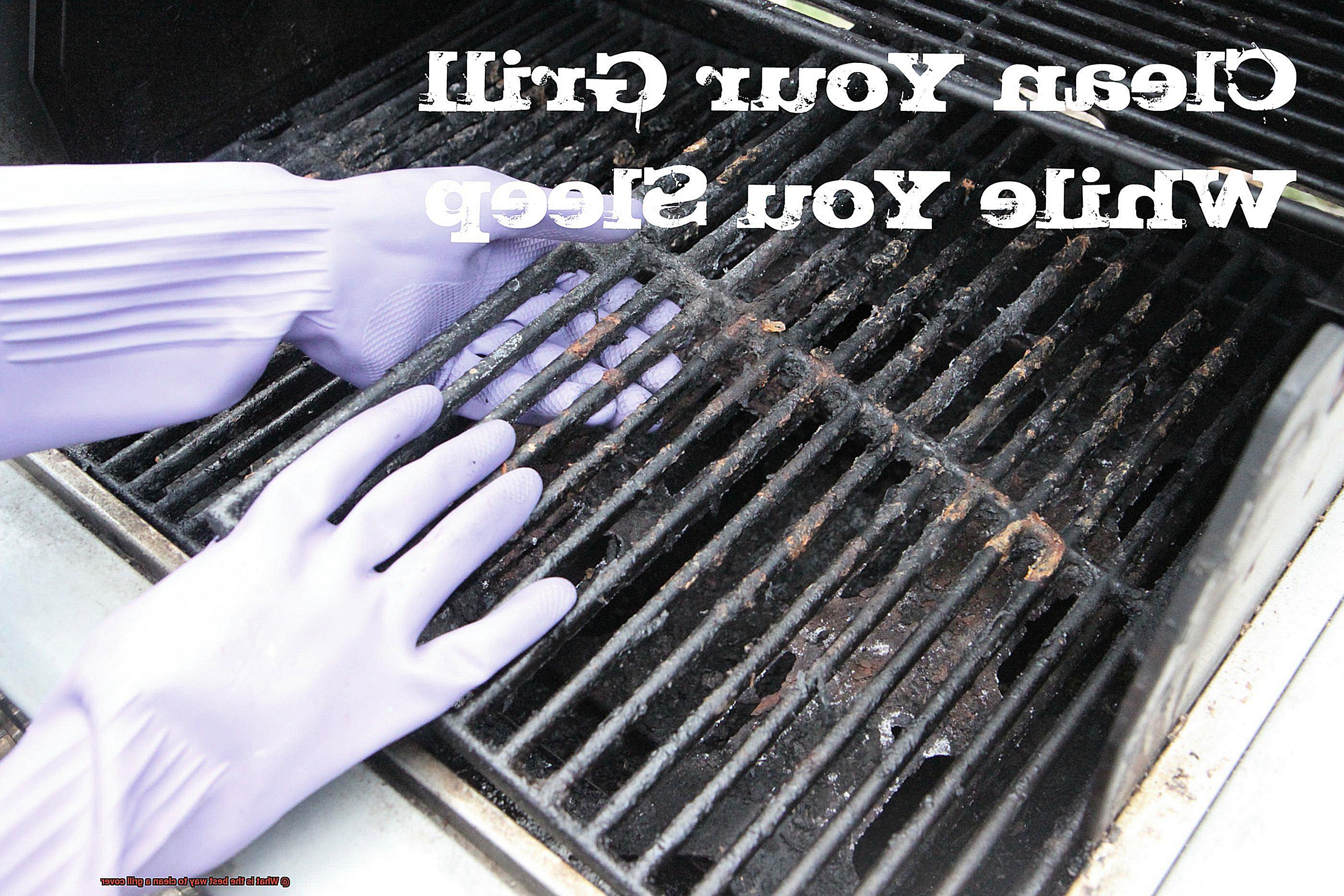 What is the best way to clean a grill cover-8