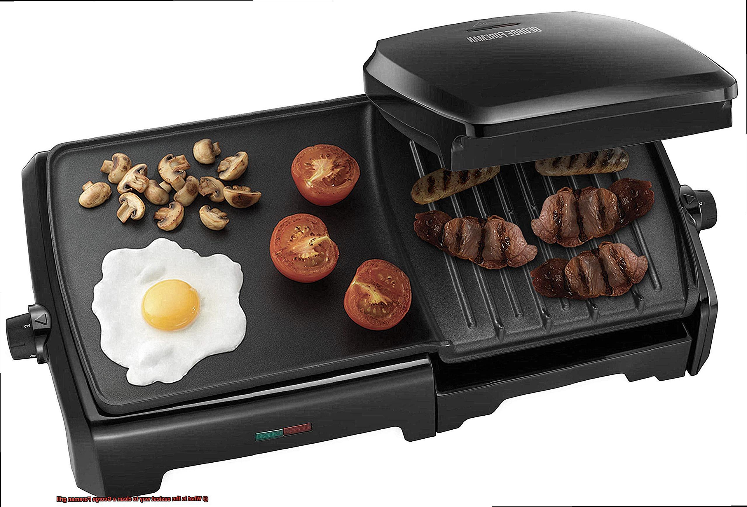 What is the easiest way to clean a George Foreman grill-2