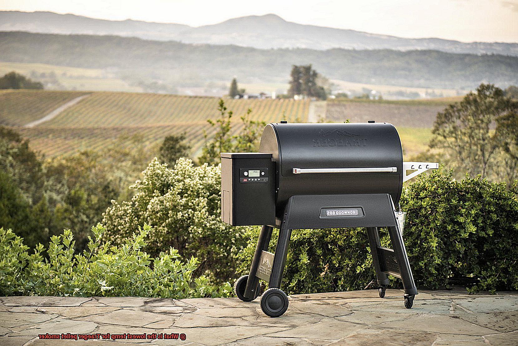 What is the lowest temp for Traeger pellet smoker-9