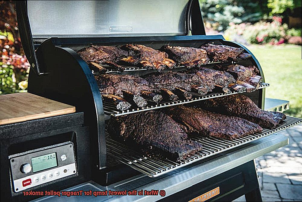 What is the lowest temp for Traeger pellet smoker-6