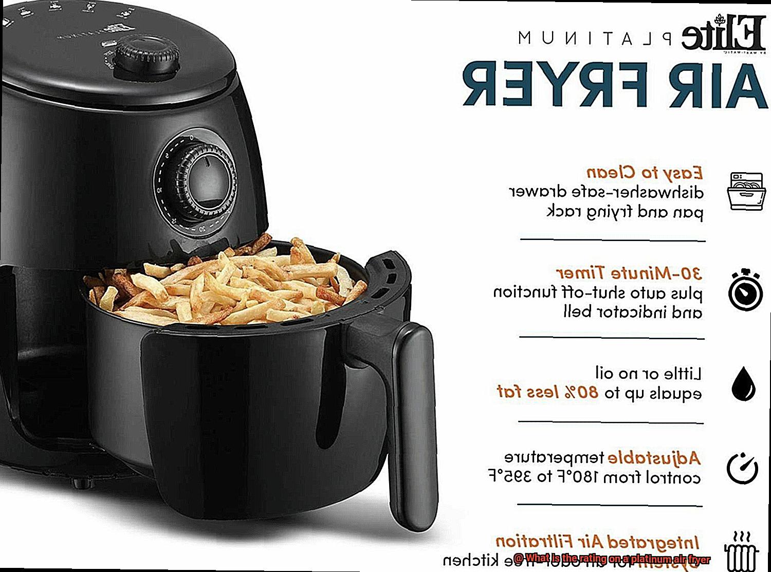 What is the rating on a platinum air fryer-2