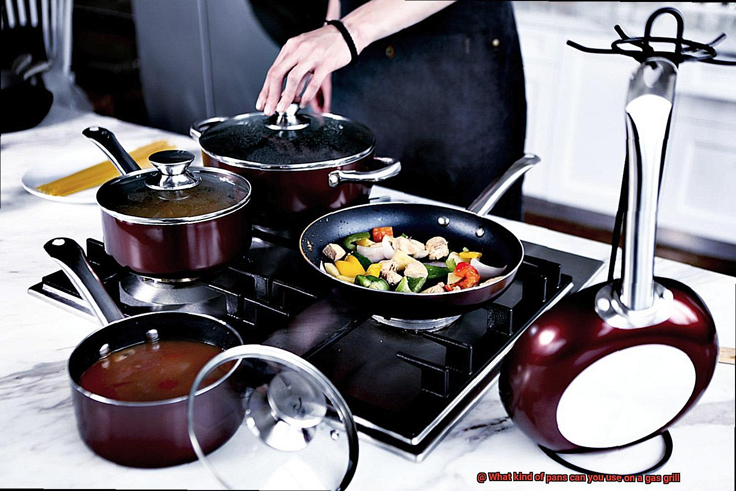 What kind of pans can you use on a gas grill-8